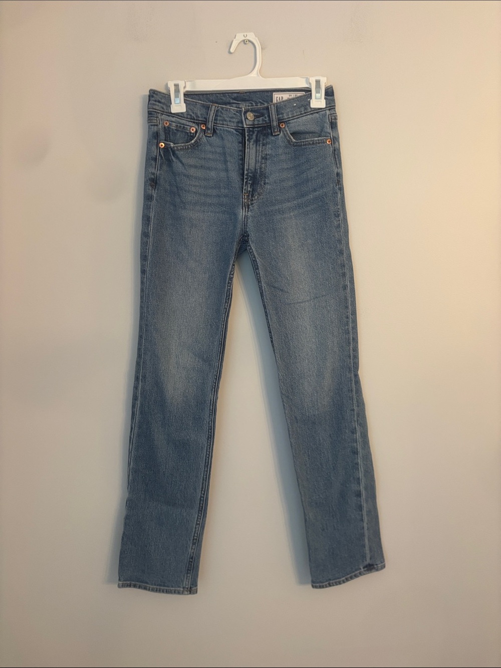 GAP Light Blue High-Rise 90s Straight Jeans Size 25